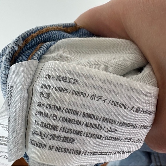 ABERCROMBIE & Fitch The Ankle Straight Seemed Front Jeans Size 30 /10 Curve Love - Picture 6 of 6